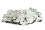 Gemmy, Green Apophyllite Crystals On Stilbite - India #243893-1